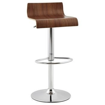 Kokoon Design - Stołek barowy drewniany New York - orzech włoski